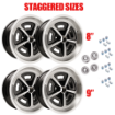 Picture of Mopar Magnum Wheels Package for Dodge/Plymouth Black (2)17x9" (2)17x8"