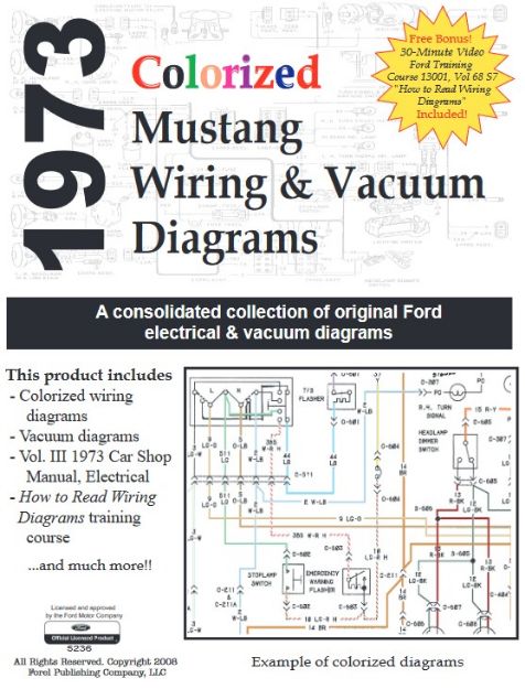 Picture of 1973-1973 Ford Mustang WIRING & VACUUM CD