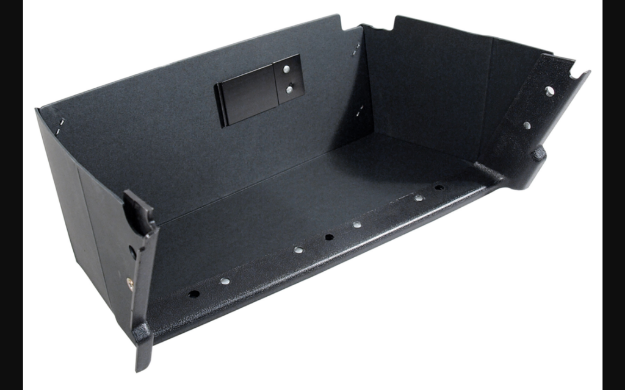 Picture of 1971-1973 Ford Mustang Glove Box Liner - W/Air Conditioning - Black Chipboard
