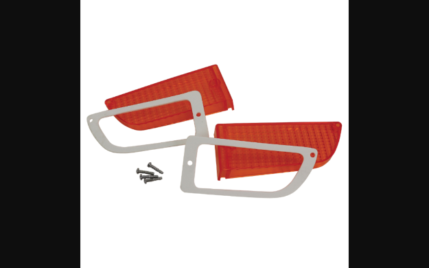 Picture of 1971-1972 Ford Mustang Parking Light Lens Kit W/Gaskets & Fasteners
