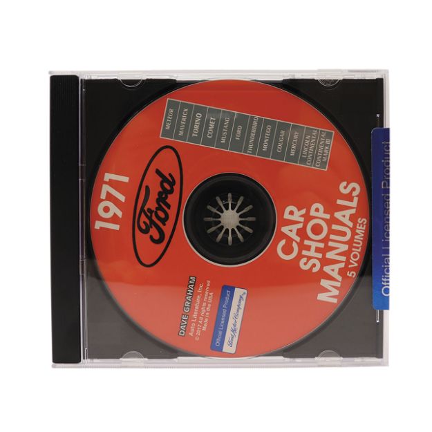 Picture of 1971-1971 Ford Mustang Shop Manual CD