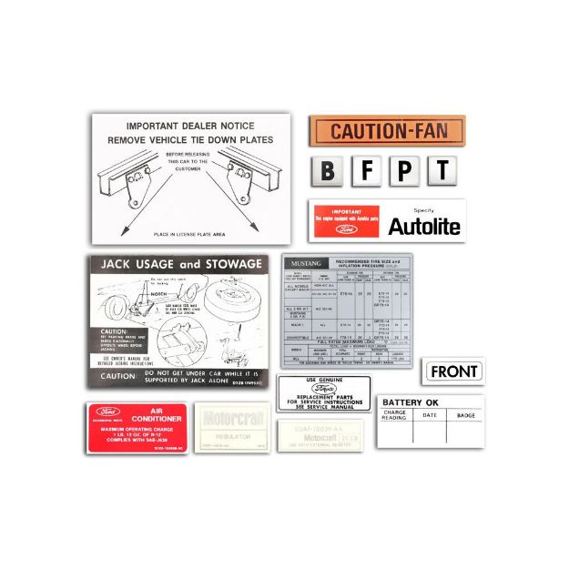 Picture of 1973-1973 Ford Mustang 12pc. Decal Kit