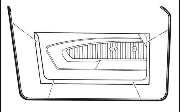 Picture of 1971-1973 Ford Mustang Door Main Weatherstrips