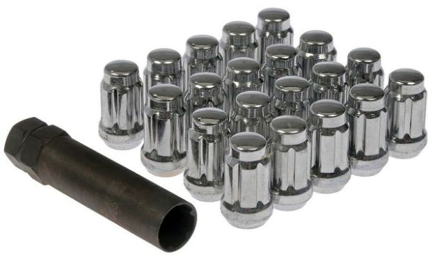 Picture of 1979-2014 Ford Mustang Spline Drive Lug Nut Set - Chrome - 20pc W/Key