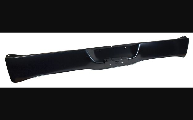 Picture of 1971-1973 Ford Mustang Rear Valance Standard Exhaust Panel - Without Holes - Black Finish