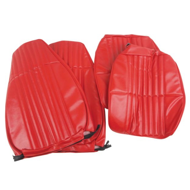 Picture of 1981-1982 Ford Mustang FRT/RR UPHOLSTERY VINYL HI-BACK RED