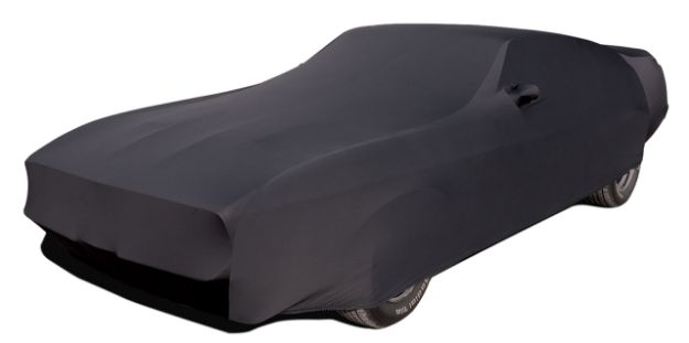 Picture of 1971-1973 Ford Mustang Onyx Indoor Car Cover - Black - Fastback