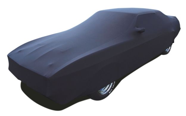 Picture of 1971-1973 Ford Mustang Onyx Indoor Car Cover - Black - Coupe