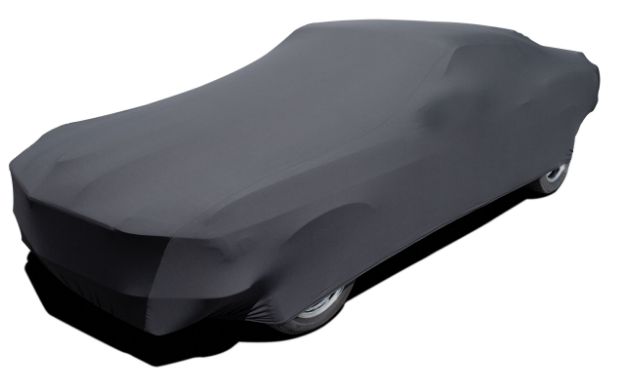 Picture of 1969-1970 Ford Mustang Onyx Indoor Car Cover - Black - Coupe (W/O Mirror Pockets)