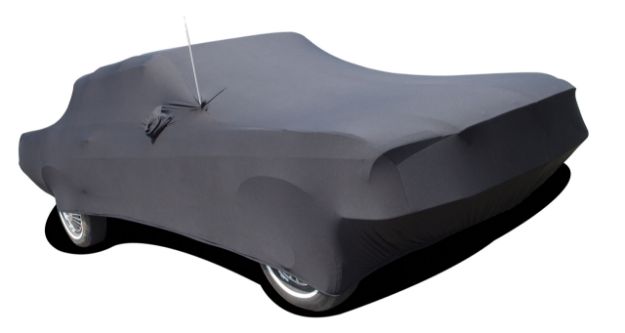 Picture of 1965-1968 Ford Mustang Onyx Indoor Car Cover - Black - Coupe & Convertible