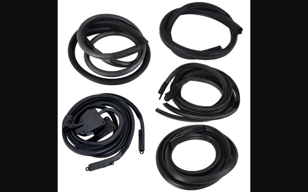 Picture of 1971-1973 Ford Mustang Coupe Body Weatherstrip Kit - Basic 7 pieces