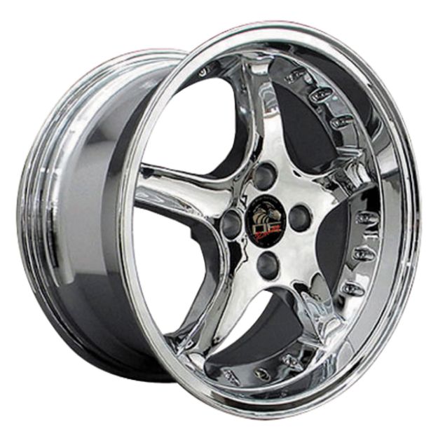 Picture of 1979-1993 Ford Mustang Cobra R Deep Dish Wheel - Chrome W/Rivets 17x9 - Rears Only