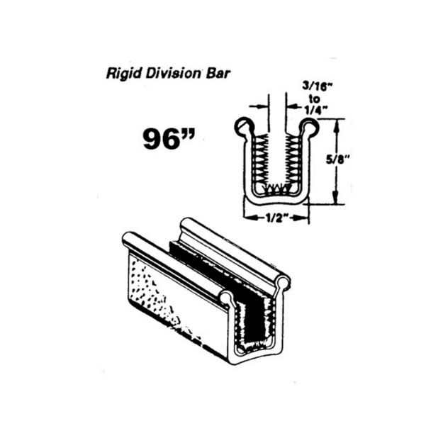 Picture of Metro Rigid division-bar channel For Ford 300 1963, Club 1957-1961; WC 28-96