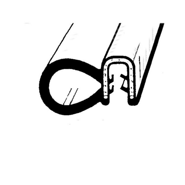 Picture of Metro Pinchweld Trim Seal 25' length; TS 2-25