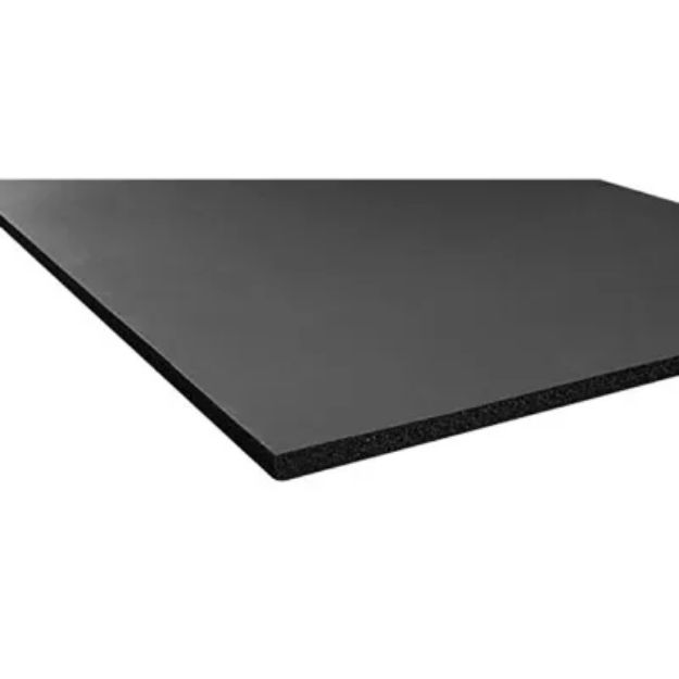 Picture of Metro Closed Cell Sponge Rubber Sheet Dark Gray, 42" W X 72" L X 1/8" Thick; SR 18