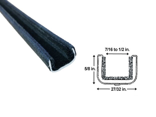 Picture of Metro Flexible window channel For Chevrolet C10 Panel, C10 Pickup 1960-1963; WC 18-60