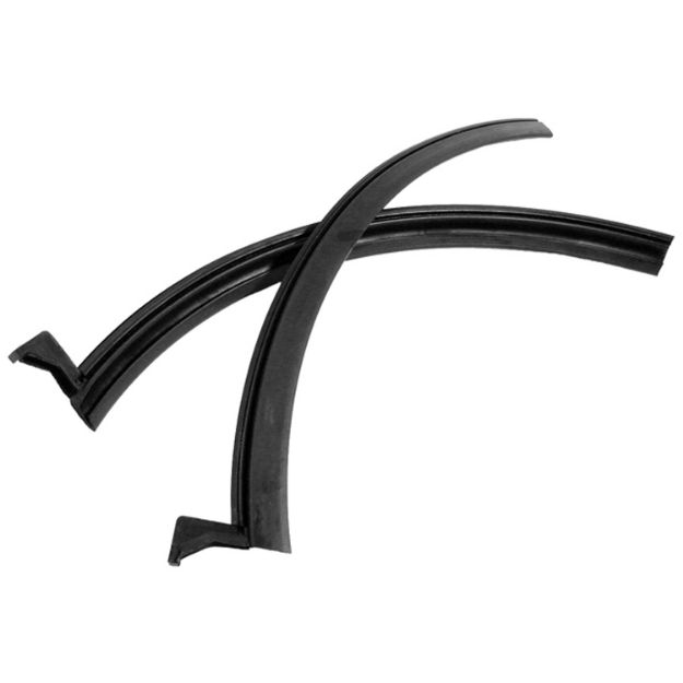 Picture of Metro 17-3/8" long Rear Roll-Up Quarter Window Seals For Jeep Commando 1966-67; VS 10