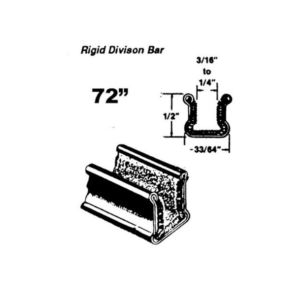 Picture of Metro Rigid division-bar channel For Buick Century 1954-1958, Skylark 1954,; WC 1-72