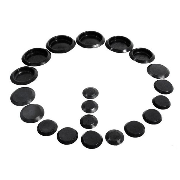 Picture of Metro Black Plastic Flush Munt Hole Plugs See Components List; PK 600