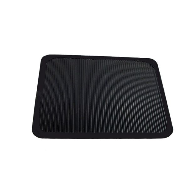 Picture of Metro Small Mat 6-7/8" wide X 5-1/2" long 1/8" Thickness, Black Rubber; RM 5