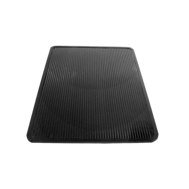 Picture of Metro Small Mat 9" Wide X 6-1/2" Long, 1/8" Thickness, Black Rubber; RM 6