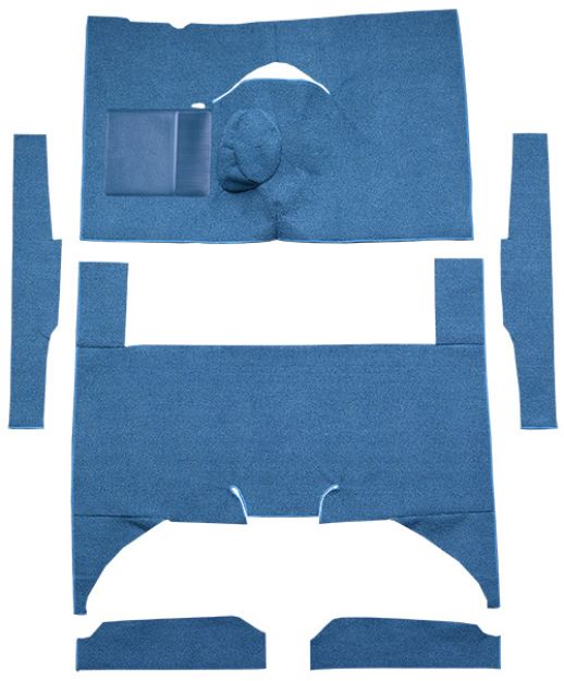 Picture of 1960-1965 Mercury Comet 4DR Sedan 4spd Bench Seat 6 Cylinder Loop Carpet Flooring 01 Black