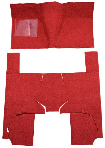 Picture of 1963-1965 Ford Fairlane 4DR Wagon Loop Carpet Flooring 01 Black