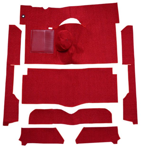 Picture of 1963-1965 Mercury Comet 2DR Convertible 4spd Bench Seat 6 Cylinder Loop Carpet Flooring 01 Black