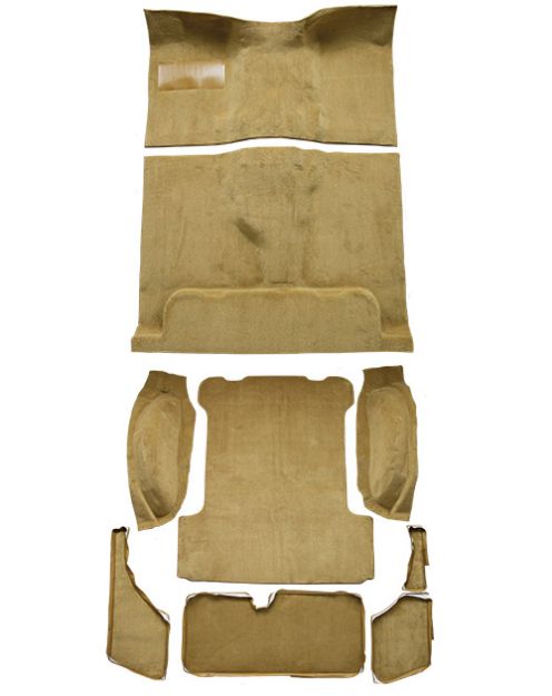 Picture of 1963-1973 Jeep Wagoneer Complete Loop Carpet Flooring 01 Black