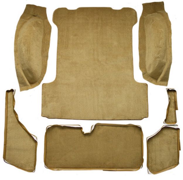 Picture of 1963-1973 Jeep Wagoneer Cargo Area Loop Carpet Flooring 01 Black