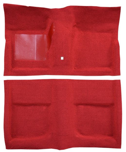 Picture of 1965-1968 Ford Mustang Coupe with Shifter Hole Loop Carpet Flooring 01 Black