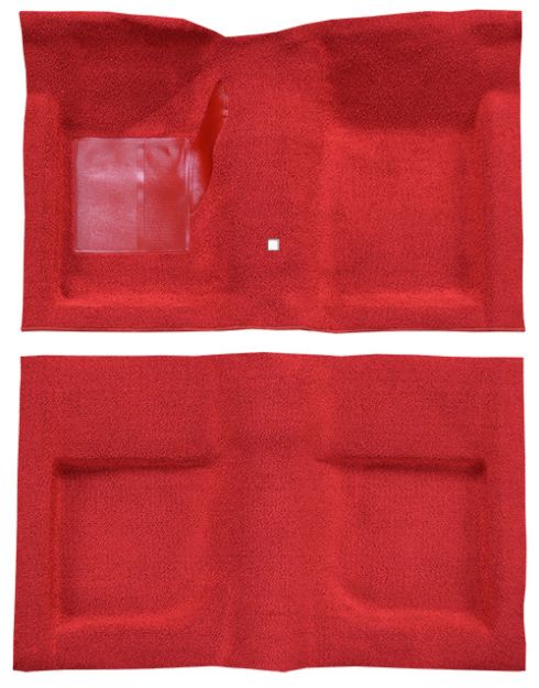 Picture of 1965-1968 Ford Mustang Convertible with Shifter Hole Nylon Carpet Flooring 601 Black