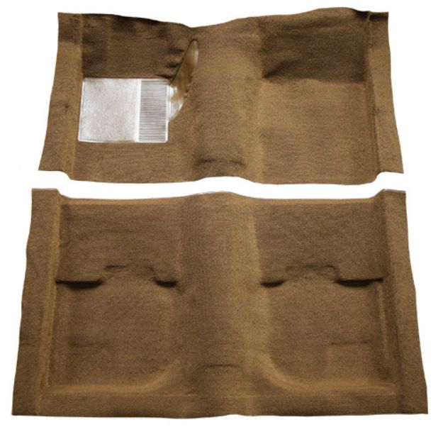 Picture of 1969-1970 Ford Mustang Coupe without Shifter Cut Pass Area Nylon Carpet Flooring 601 Black