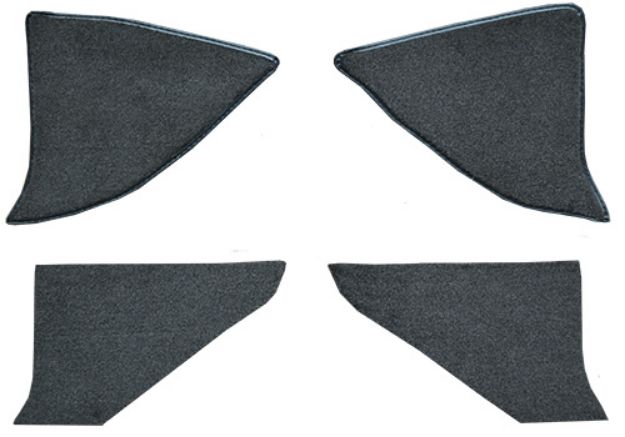 Picture of 1973 GMC Jimmy Kick Panel Inserts with Cardboard Loop Carpet Flooring 01 Black