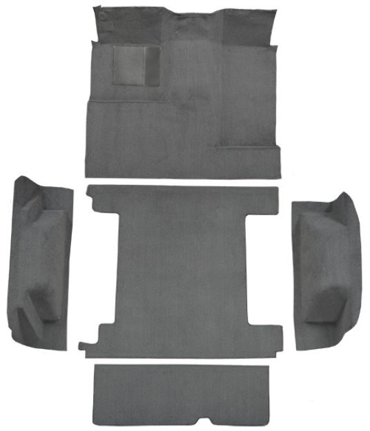 Picture of 1974-1976 Ford Bronco 2 Gas Tanks Complete with Tailgate Lock Cutpile Carpet Flooring 801 Black