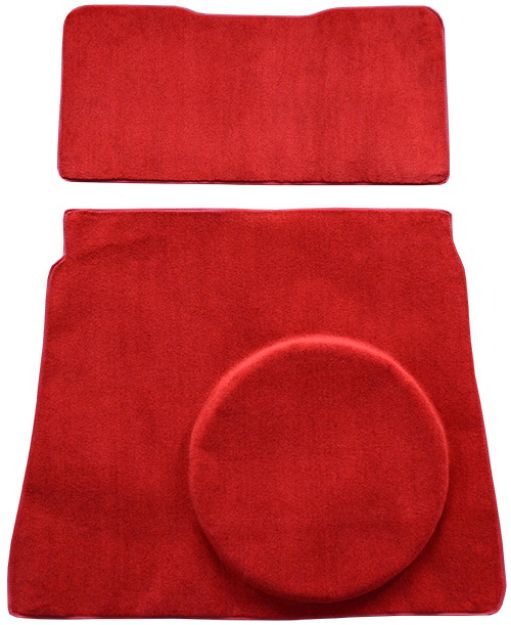 Picture of 1974-1978 Ford Mustang II Cargo Area Cutpile Carpet Flooring 801 Black