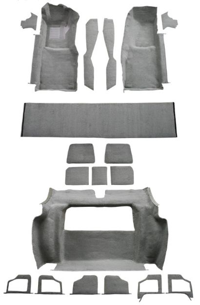 Picture of 1978-1979 Chevrolet Corvette Complete with 3 Compt Doors Cutpile Carpet Flooring 801 Black