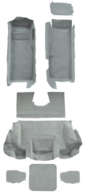 Picture of 2001-2004 Chevrolet Corvette Z06 with Pad Cutpile Carpet Flooring 801 Black