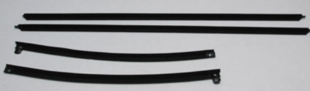 Picture of 1969 Skylark 2 Door Hardtop Authentic Window Felts Whiskers Kit Outers Only (4pcs)