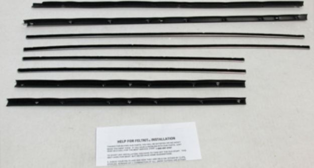 Picture of 1965 Skylark 2 Door Hardtop Replacement Window Felts Whiskers Kit (8pcs)