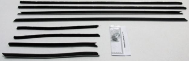 Picture of 1966-67 Riviera 2 Door Hardtop With Buick Special Molding Authentic Window Felts Whiskers Kit (8pcs)