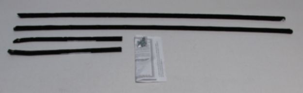 Picture of 1968 Camaro Coupe Authentic Window Felts Whiskers Kit With Buick Special Molding Outers Only