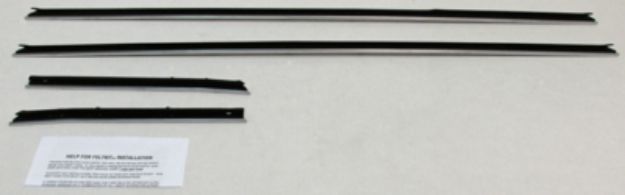 Picture of 1968-69 Camaro Convertible Outers Only Replacement Window Felts Whiskers Kit