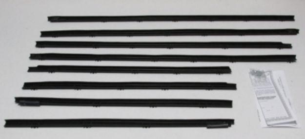 Picture of 1964 Chevelle 2 Door Hardtop Authentic Window Felts Whiskers Kit (8pcs)