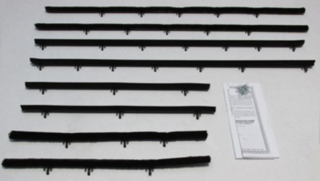Picture of 1966-67 Chevelle Convertible Authentic Window Felts Whiskers Kit (8pcs)