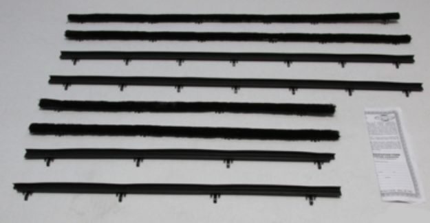 Picture of 1966-67 Chevelle 2 Door Sedan Authentic Window Felts Whiskers Kit (8pcs)