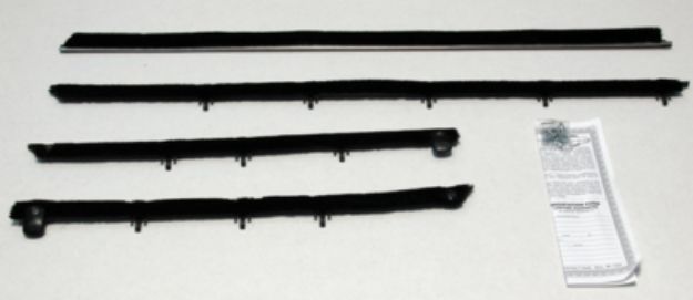 Picture of 1968 Chevelle Convertible Outers Only Authentic Window Felts Whiskers Kit (4pcs)