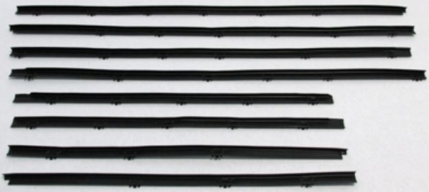 Picture of 1964 Chevelle Coupe Replacement Window Felts Whiskers Kit (8pcs)