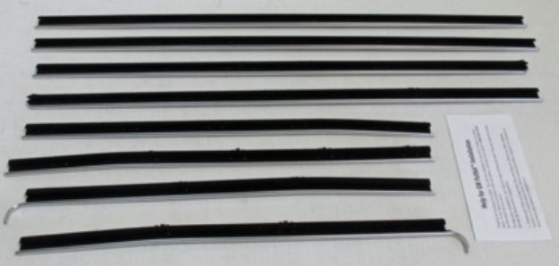Picture of 1966-67 Chevelle 2 Door Hardtop Replacement Window Felts Whiskers Kit (8pcs)