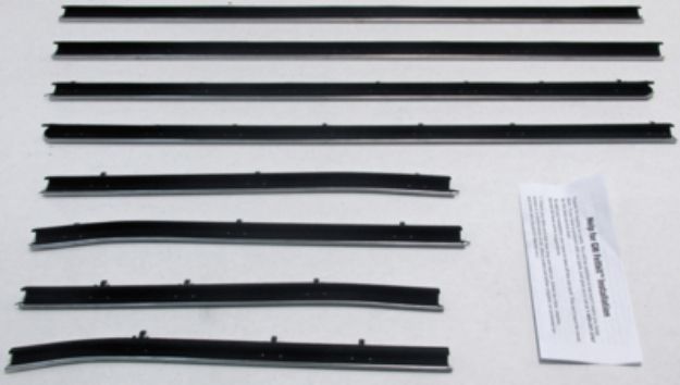 Picture of 1966-67 Chevelle Convertible Replacement Window Felts Whiskers Kit (8pcs)